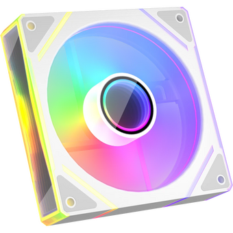  Вентилятор 1STPLAYER FC7 White (FC7-WH) / 120mm ARGB 3pin 5V PWM 4pin 12V 600-1800rpm 47.65cfm 32.2dBA / Bulk 