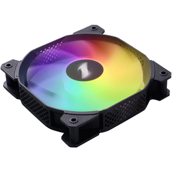  Вентилятор 1STPLAYER F7 Black (F7-BK) / 120mm ARGB 3pin 5V PWM 4pin 12V 600-1800rpm 56.34cfm 36.99dBA / Bulk 