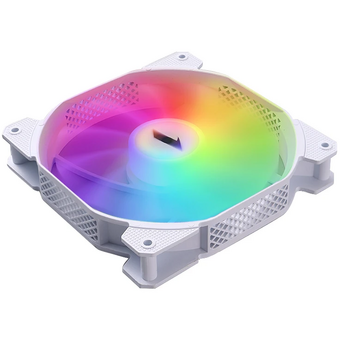  Вентилятор 1STPLAYER F1-Plus White (F1-Plus-WH-3P) / 140mm FRGB 3pin 12V 900rpm 46.69cfm 21dBA / Bulk 