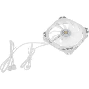  Вентилятор ALSEYE M120-PWA 120мм, 4-pin, 1700об/мин, 19.4 - 33.8 дБ, RGB, белый, Ret 