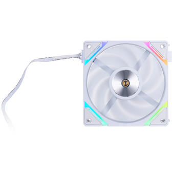  Вентилятор 1STPLAYER XF7 White (XF7-WH-1IN1) / 120mm ARGB 3pin 5V PWM 4pin 12V 600-2000rpm 56.8cfm 33.12dBA 