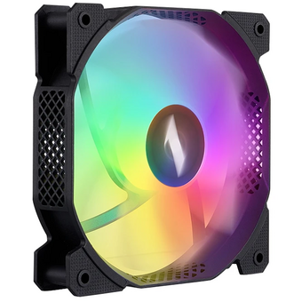  Вентилятор 1STPLAYER F7R Black (F7R-BK) / 120mm Reverse ARGB 3pin 5V PWM 4pin 12V 600-1800rpm 56.34cfm 36.99dBA / Bulk 