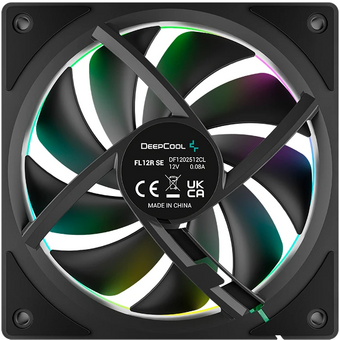  Вентилятор DEEPCOOL FL12R SE 3 IN 1 120x120x25мм Reverse (PWM, ARGB, черный, 400-1500об/мин) Color Box 
