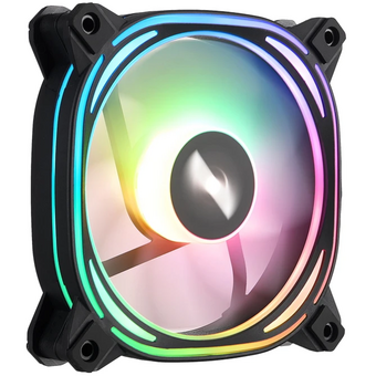  Вентилятор 1STPLAYER FB7R Black (FB7R-BK) / 120mm ARGB 3pin 5V PWM 4pin 12V 600-1800rpm 37.65cfm 38.67dBA / Bulk 