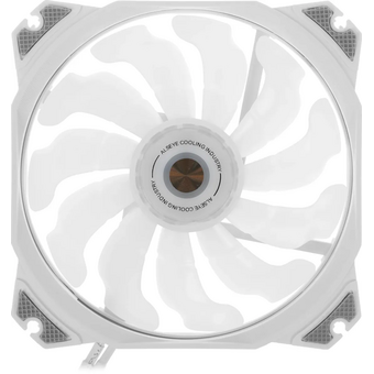  Вентилятор ALSEYE M120-PWA 120мм, 4-pin, 1700об/мин, 19.4 - 33.8 дБ, RGB, белый, Ret 