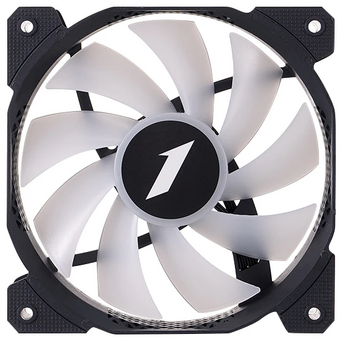  Вентилятор 1STPLAYER F7 Black (F7-BK) / 120mm ARGB 3pin 5V PWM 4pin 12V 600-1800rpm 56.34cfm 36.99dBA / Bulk 