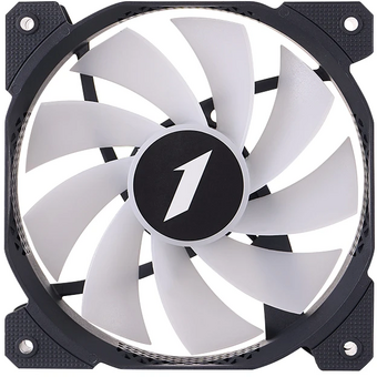  Вентилятор 1STPLAYER F7R Black (F7R-BK) / 120mm Reverse ARGB 3pin 5V PWM 4pin 12V 600-1800rpm 56.34cfm 36.99dBA / Bulk 