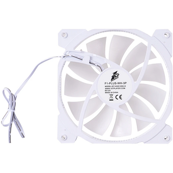  Вентилятор 1STPLAYER F1-Plus White (F1-Plus-WH-3P) / 140mm FRGB 3pin 12V 900rpm 46.69cfm 21dBA / Bulk 