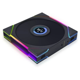  Вентилятор Lian Li Uni Fan TL Wireless LCD 140 Reverse Blade (G99.14RTLLCD1W1B.R0) / 14RTLLCD1W1B Black / 140x140x28мм (PWM, ARGB, 1600 об/мин (Max.)) 