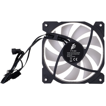  Вентилятор 1STPLAYER F7R Black (F7R-BK) / 120mm Reverse ARGB 3pin 5V PWM 4pin 12V 600-1800rpm 56.34cfm 36.99dBA / Bulk 
