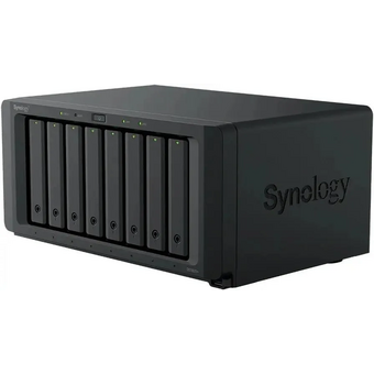  Сетевое хранилище Synology DS1825+ (8x2.5"/3.5" SATA, 2хM.2 2280 NVMe SSD, Ryzen V1500B/4x2.2GHz, 8GB DDR4, 2x2,5 Гбит/с) 