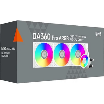  СВО PCCOOLER DA360 Pro (DA360PRO-WHAWXX-GL), 4-pin, ARGB, белый, Ret 