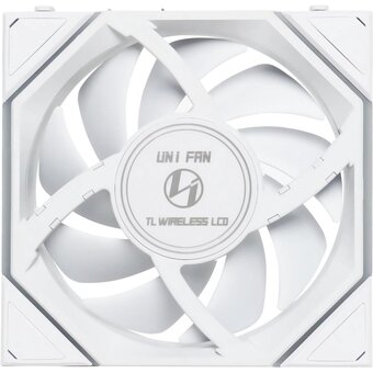  Вентилятор Lian-Li Uni Fan TL Wireless LCD 120 LCD Reverse ARGB (G99.12RTLLCD1W1W.R0) 120х124x28 белый 4-pin 31дБ Ret 