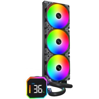  СВО Montech HyperFlow Digital 360 Black / 3x120mm ARGB fans 