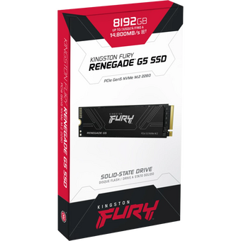  SSD Kingston Fury Renegade G5 (SFYR2D/8T1) 8.0Tb M.2 (PCIe 5x4, up to 14800/14000Mbs, 8000TBW, DRAM) 