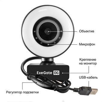  Web камерма ExeGate eStudio EW-721 (EX299464RUS) 2K AF 