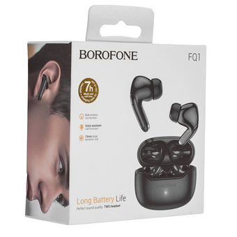  Наушники bluetooth BOROFONE FQ1 Shine wireless BT headset черный 