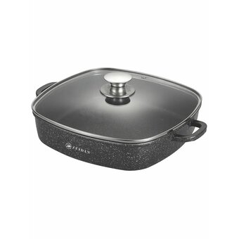  Жаровня ZEIDAN Z-501040 4,5л с крышкой Black 