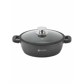  Жаровня ZEIDAN Z-501036 3,0л с крышкой Black 