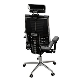  Кресло МЕТТА Y 4DT B2-15D-YM93+Infinity+carbon z252343324 на колесиках, сетка/кожа, черный 