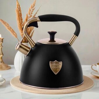  Чайник ZEIDAN Z-4474 3,0л Black нерж 
