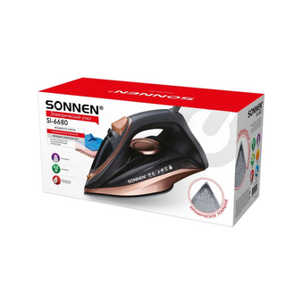  Утюг SONNEN SI-6680 черный/розовый 