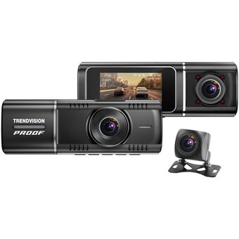  Видеорегистратор TrendVision Proof Ultra черный 2160x3840 2160p 170гр. GPS SA230D 