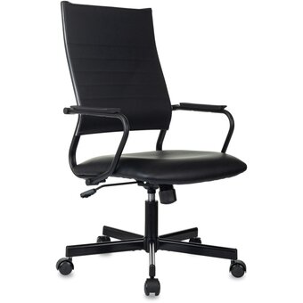  Кресло руководителя Бюрократ CH Balance B-PUE черный экокожа крестов. металл черный 