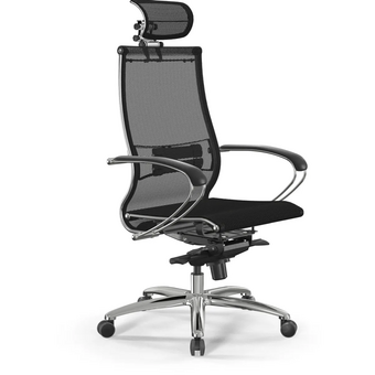  Кресло Метта Samurai S-2 (Z1D.2.15.49) черный сиденье черный сетка с подголов. крестов. металл хром 