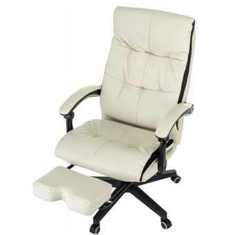  Кресло руководителя Бюрократ CH-824MSG-BF/IV-PU слоновая кость ткань/эко.кожа пластик 