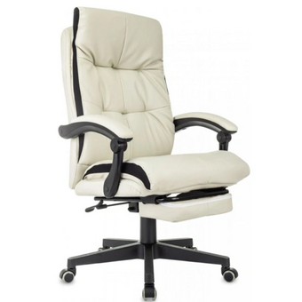  Кресло руководителя Бюрократ CH-824MSG-BF/IV-PU слоновая кость ткань/эко.кожа пластик 