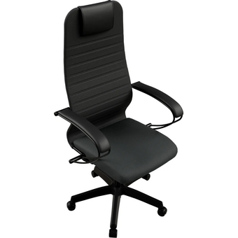  Кресло Метта SU-B-10 (ZE4.12.1.222) черный сиденье черный сетка с подголов. крестов. металл хром 