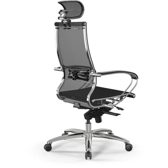  Кресло Метта Samurai S-2 (Z1D.2.15.49) черный сиденье черный сетка с подголов. крестов. металл хром 