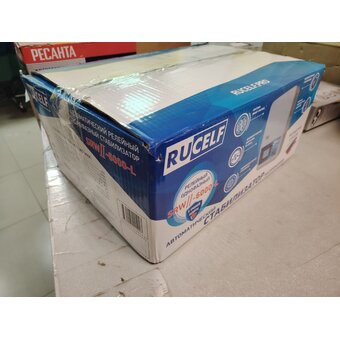  УЦ Стабилизатор напряжения Rucelf SRW.II-6000-L белый (плохая упаковка, ремонт узла) 