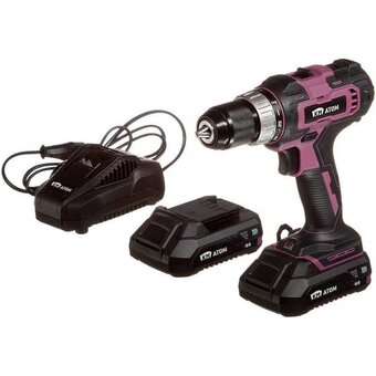  Дрель-шуруповерт КМ Аtom CD-181/2 KIT 2 Ач Li-Ion 2 АКБ и ЗУ 