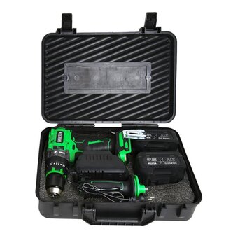  Дрель-шуруповерт WORTEN КА-90000703 ударная 2х4.0Ач+ЗУ 