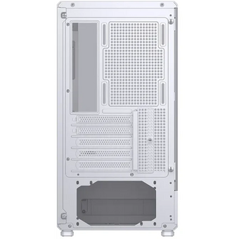  Корпус JONSBO D200 White без БП, бок. пан. из закал. стекла (панорама), mini-ITX, micro-ATX, белый 