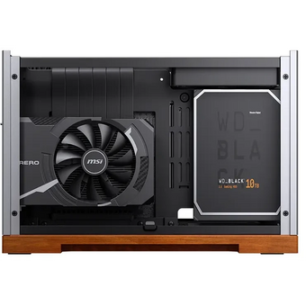  Корпус JONSBO T9 Silver без БП, mini-ITX, SFX, серебристый 