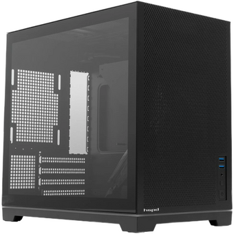  Корпус HSPD M211 (M211-TGBK) без БП, Mesh Mini-Tower, Black, TG, 0.7 SPCC, no fans,mATX, mITX, 175/330/150mm, 2x2.5", 1x3.5", 4xPCI 