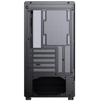  Корпус JONSBO D200 Black без БП, бок. пан. из закал. стекла (панорама), mini-ITX, micro-ATX, черный 