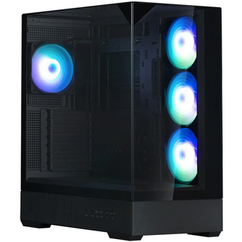 Корпус ZALMAN P40 Plus Prism black MidiTower (ATX, без БП, 2xUSB3.0+USB Type-C, 4x120mm ARGB ) 