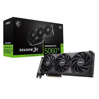  Видеокарта MSI RTX5060Ti Shadow 3X OC Classic 8GB GDDR7 128bit 3xDP HDMI 3Fan RTL 