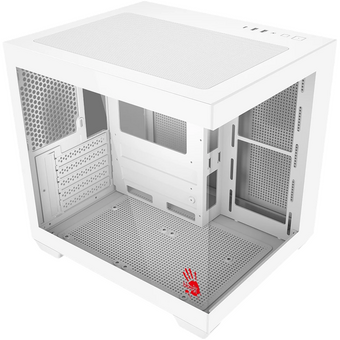  Корпус BLOODY CC-121 (cc-121-wh), mATX, Mini-Tower, без БП, белый 