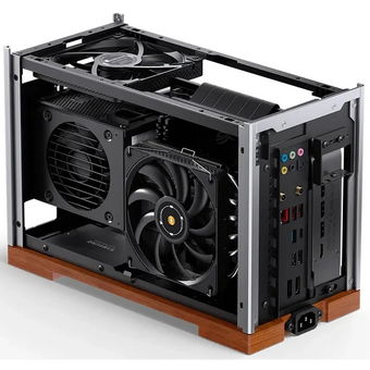  Корпус JONSBO T9 Silver без БП, mini-ITX, SFX, серебристый 