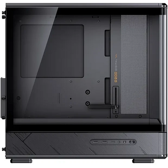  Корпус JONSBO D200 Black без БП, бок. пан. из закал. стекла (панорама), mini-ITX, micro-ATX, черный 