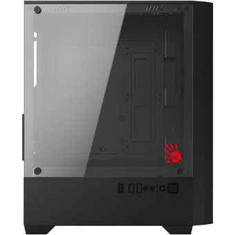  Корпус BLOODY CC-124 (cc-124-bk), mATX, Mini-Tower, без БП, черный 