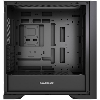  Корпус Powercase ByteFlow Pro (CH9GPB-F0), Black, Tempered Glass, Type-C, W/O fans, чёрный, E-ATX 