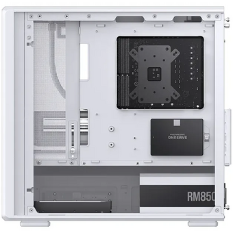  Корпус JONSBO D200 White без БП, бок. пан. из закал. стекла (панорама), mini-ITX, micro-ATX, белый 