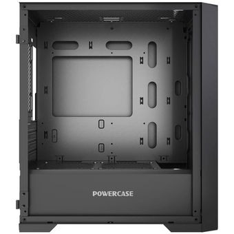  Корпус Powercase ByteFlow Micro NF (CAMBNF-F0), Black,Tempered Glass, W/O fans, чёрный, mATX 