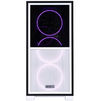  Корпус 1STPLAYER Infinity IF8 ARGB White (IF8-WH-4FO7-14-W)/ E-ATX / 4x140mm ARGB fans 